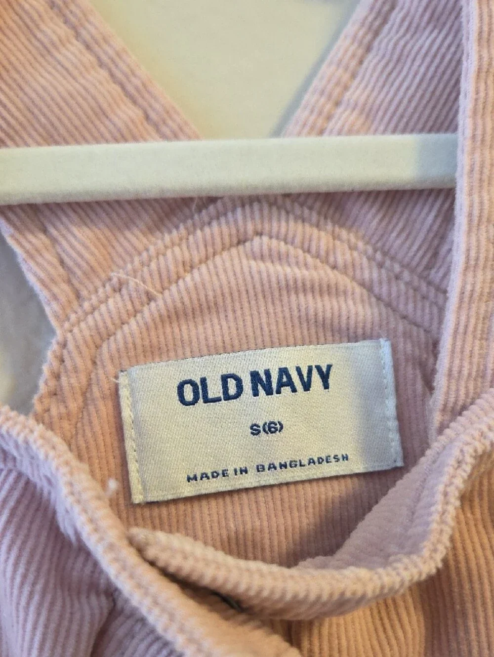 Old Navy Dusty Pink Corduroy Pinafore